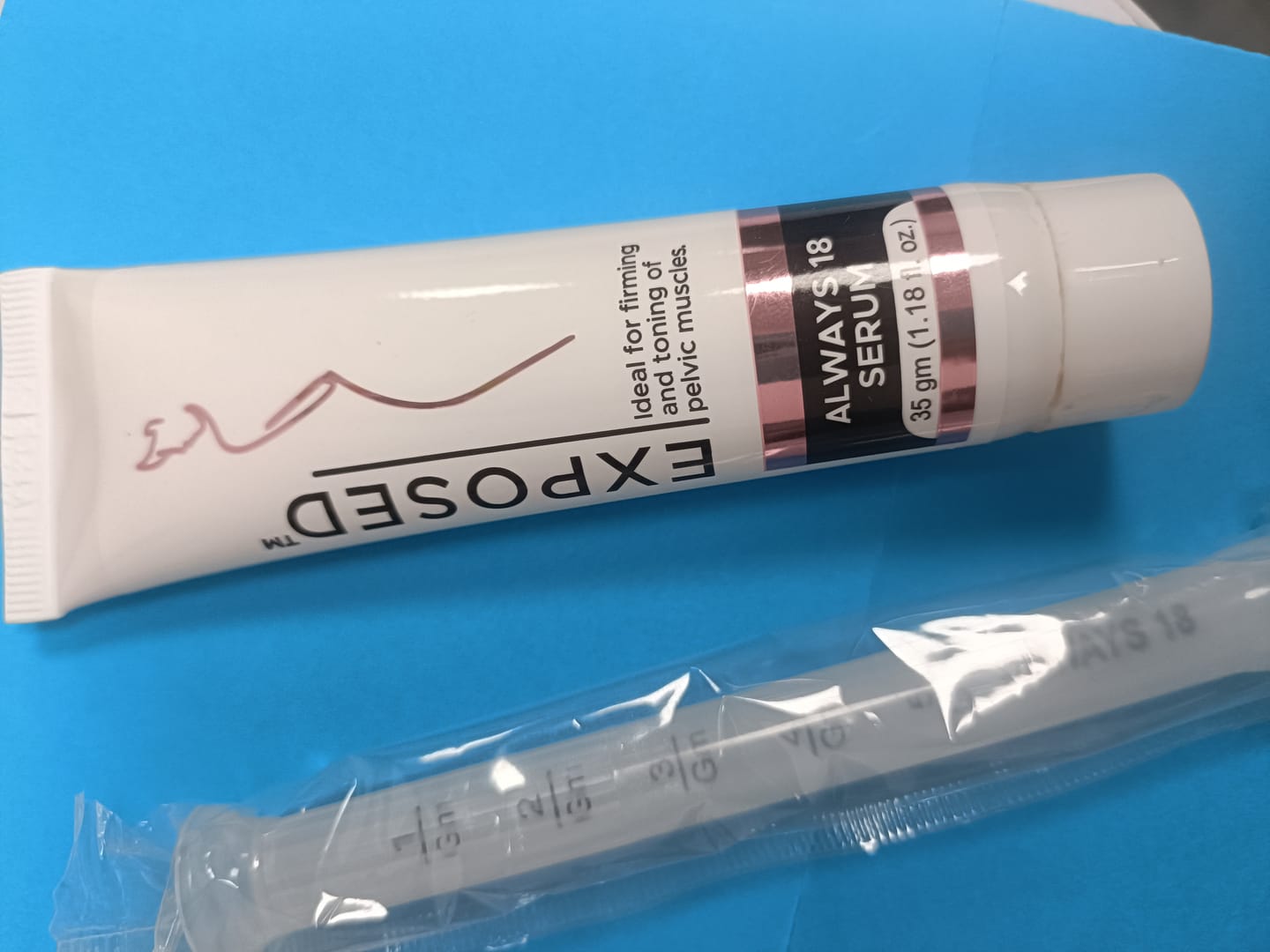 Customer photo review of Always 18 Serum | V-tightening Gel for Women - 35 gm