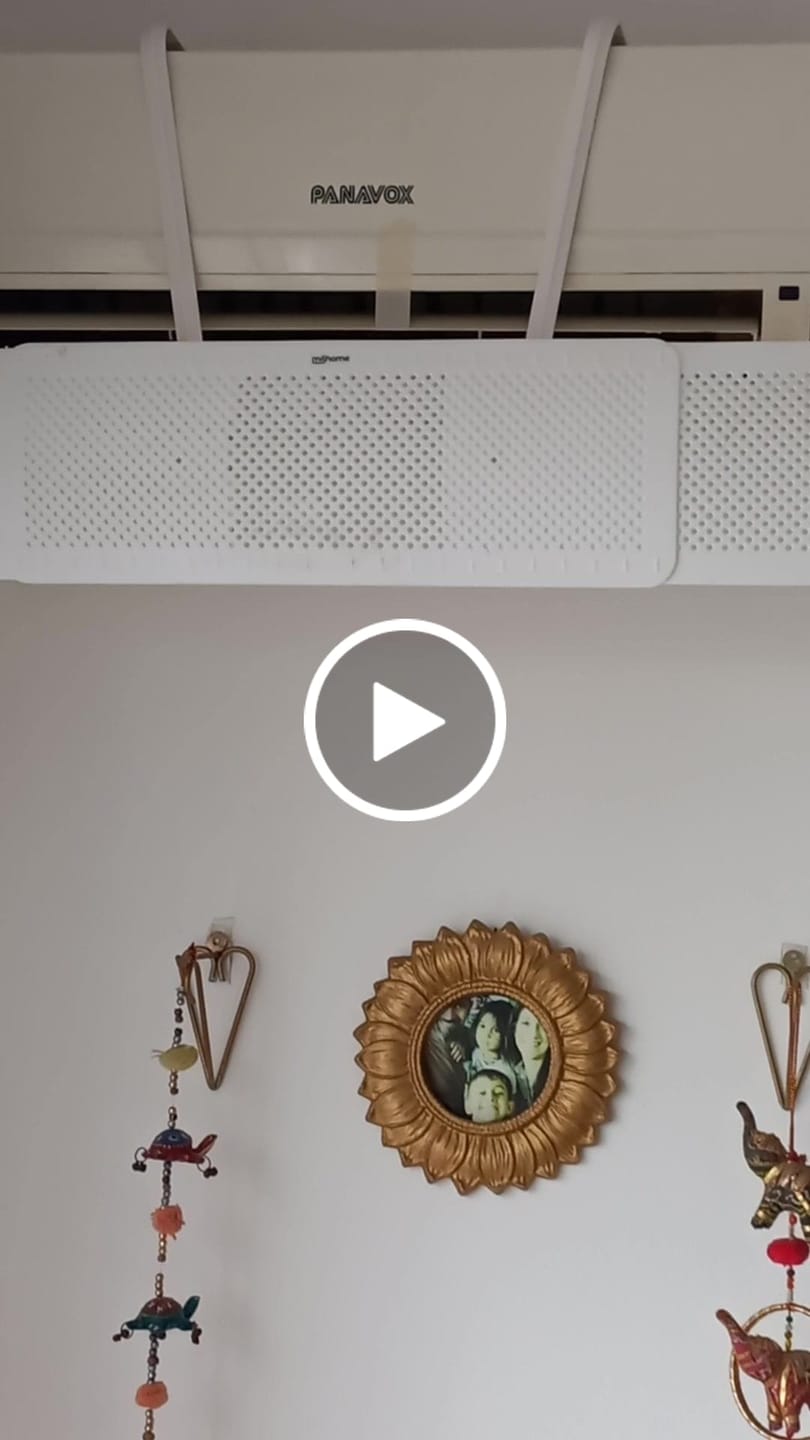 Customer video review of Deflector Disperser para Aire Acondicionado Milhome
