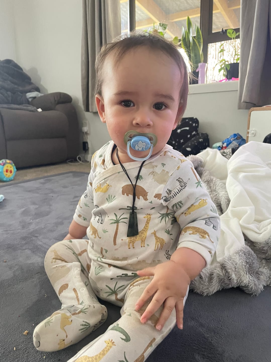 Customer photo review of NZ Greenstone Toki Pounamu Necklace