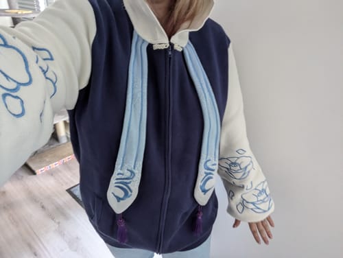 Customer photo review of Genshin Zipper Hoodie [In-Stock]