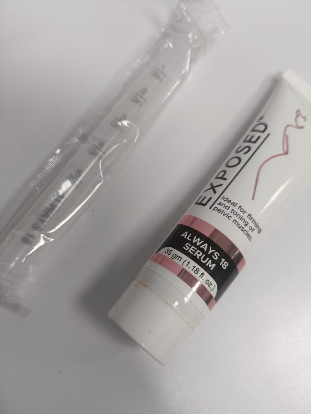 Customer photo review of Always 18 Serum | V-tightening Gel for Women - 35 gm