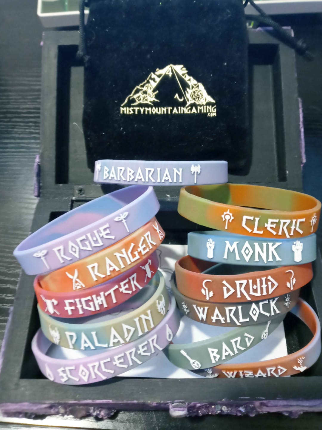 Customer photo review of D&D Class Wristbands Bundle