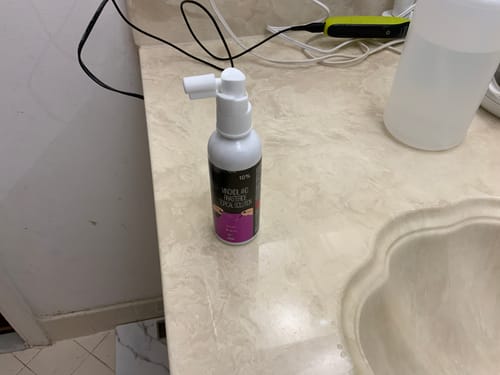 Customer photo review of 10% Minoxidil & Finasteride Extra Strength Solution for Men