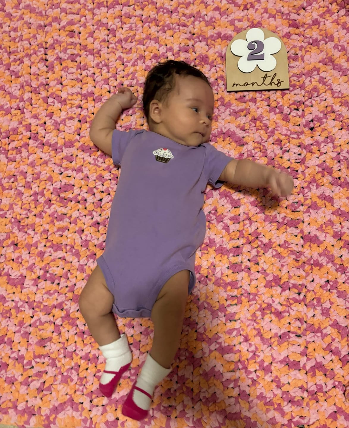 Customer photo review of Monthly Milestone - Boho Flower