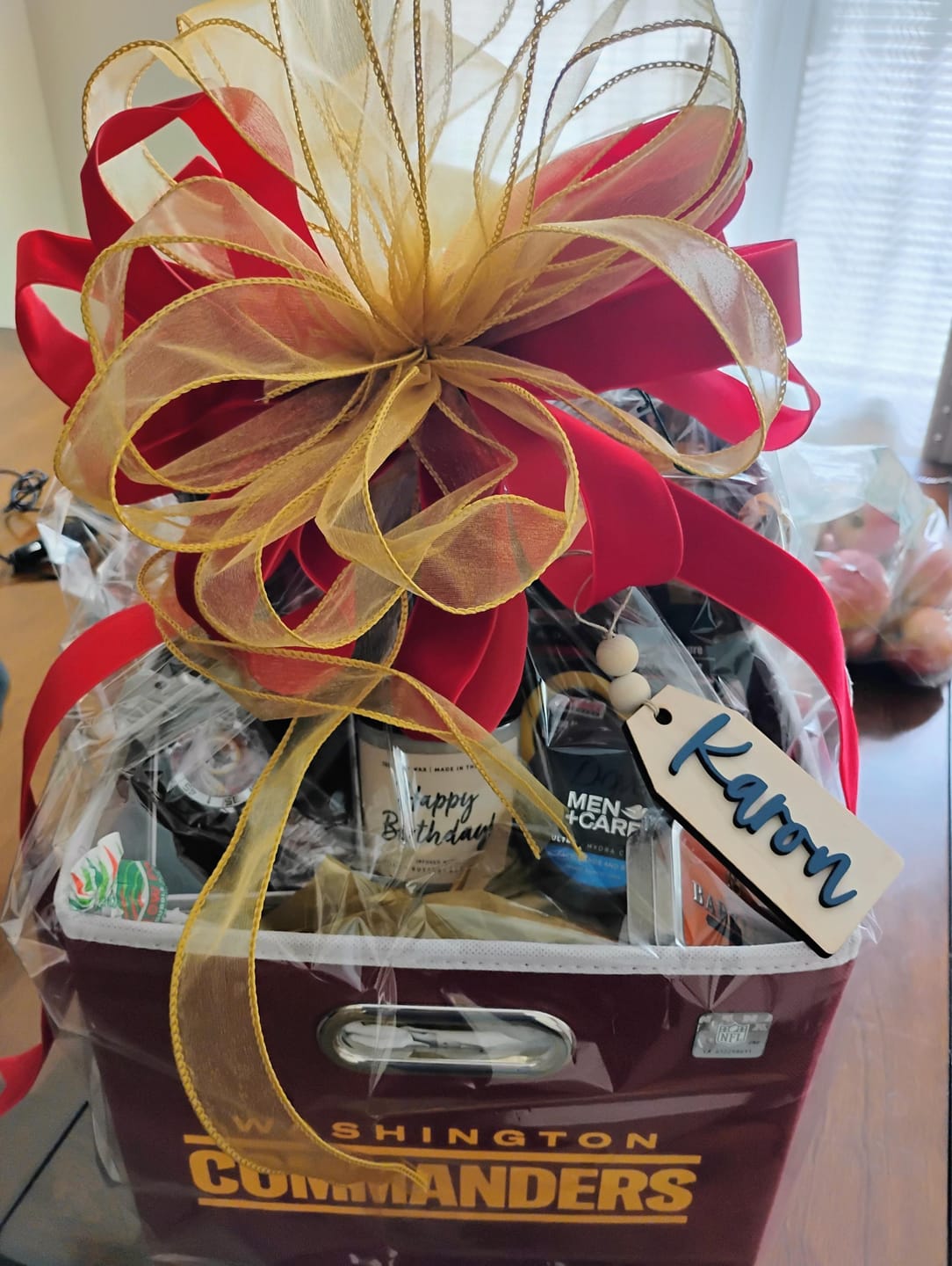 Customer photo review of Beaded Wooden Name Tag