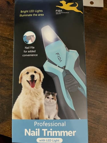 Customer photo review of FIDA Dog Nail Clippers with LED Light
