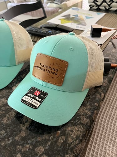 Customer photo review of Richardson 115 Custom Leather Patch Hat