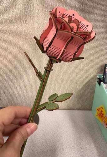 Customer photo review of Wooden Flower Bouquet Wooden Puzzle