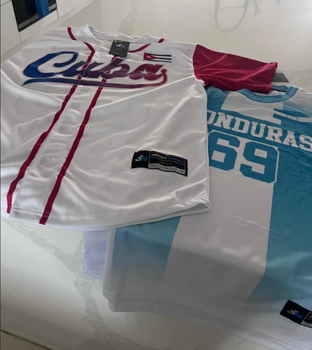 Customer photo review of Cuba Custom Baseball Jersey