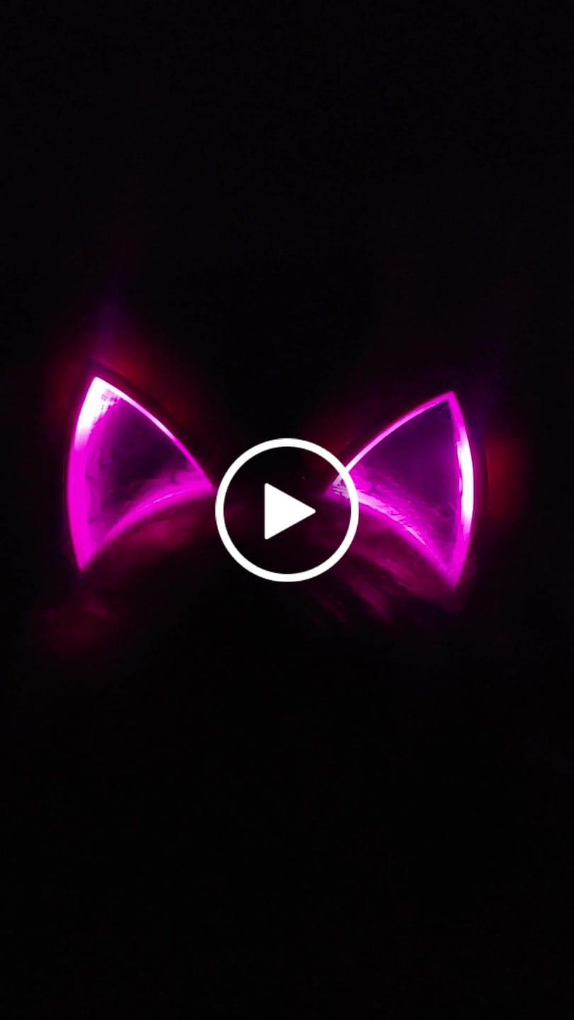 Customer video review of LED Infinity Mirror Cat Ears