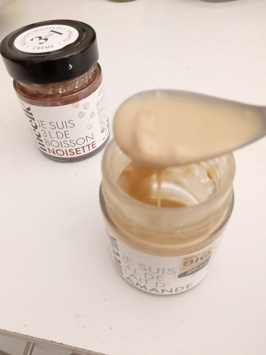 Customer photo review of Duo Meelk - 1 pot Amande et 1 pot Noisette