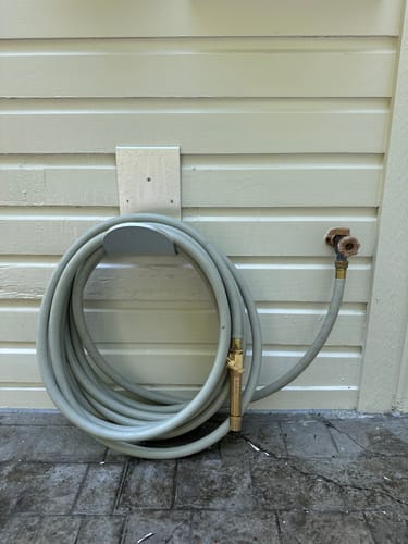 Customer photo review of Aluminum Hose Hanger