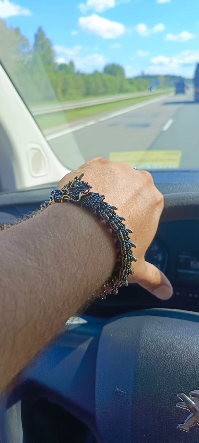Customer photo review of Traditional Dragon Bracelet