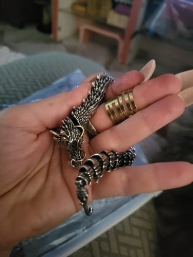Customer photo review of Traditional Dragon Bracelet