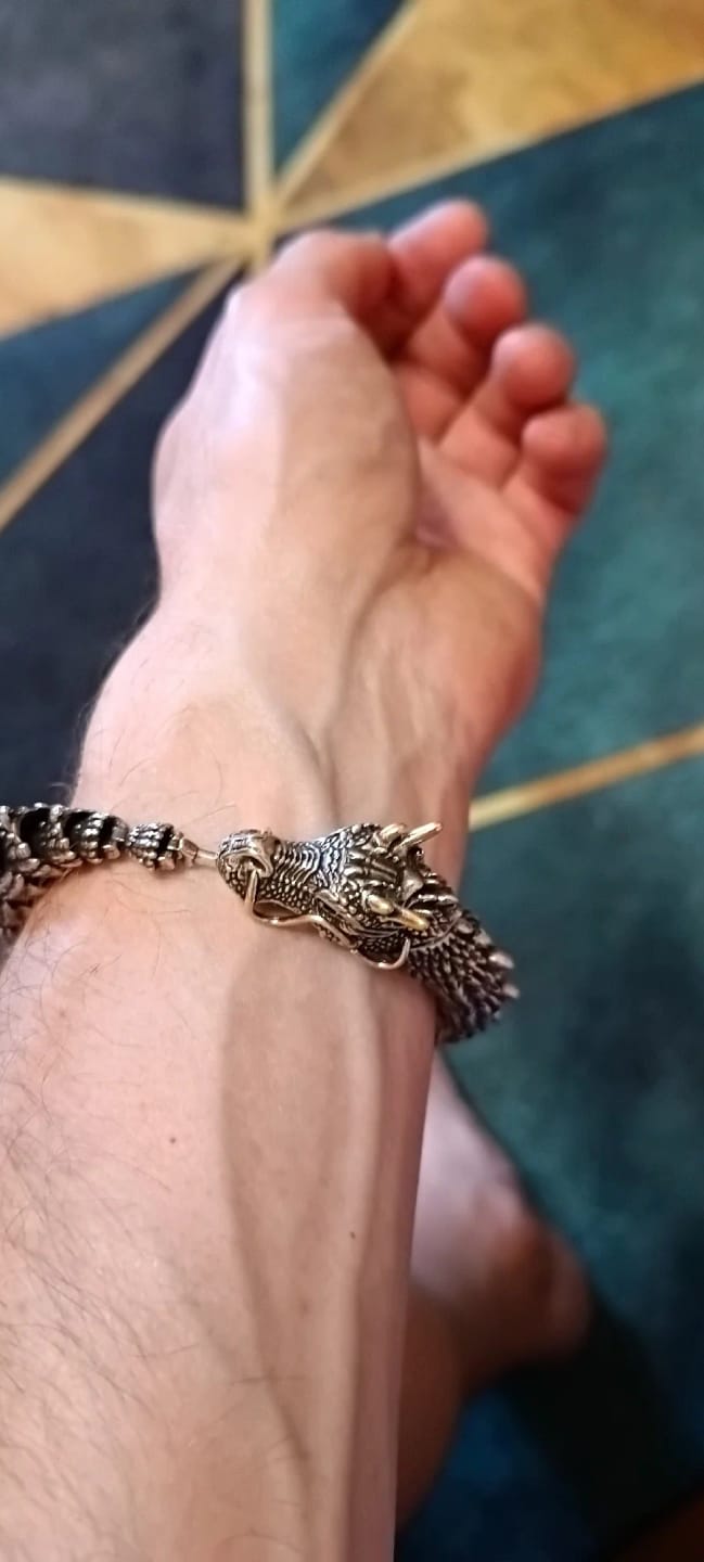 Customer photo review of Traditional Dragon Bracelet