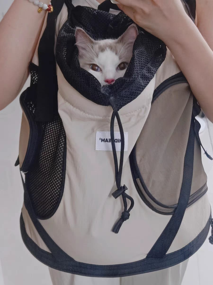 Customer photo review of Comfortable Labor-saving Front Pet Carrier