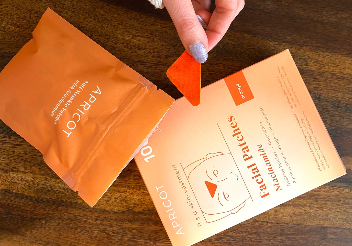 Customer photo review of Zornesfalten Patches mit Niacinamid