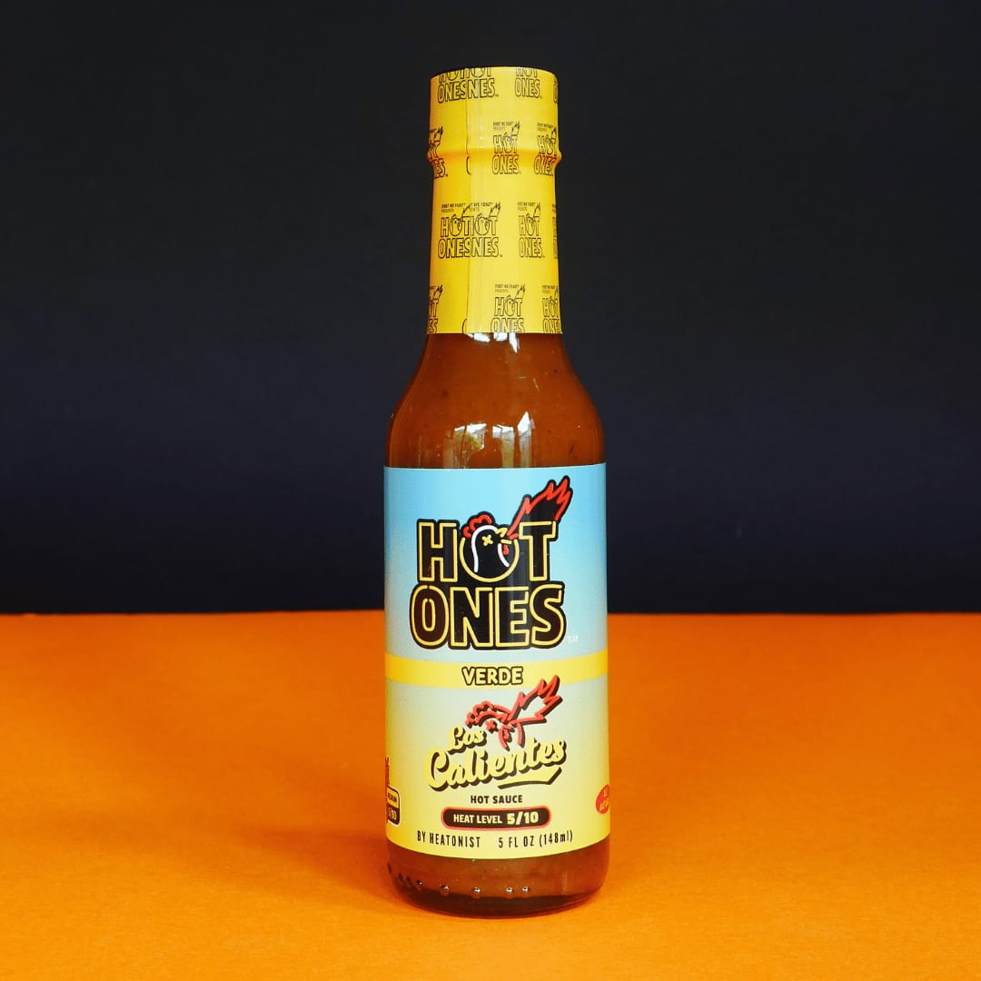 Customer photo review of Los Calientes Verde | Hot Ones Hot Sauce