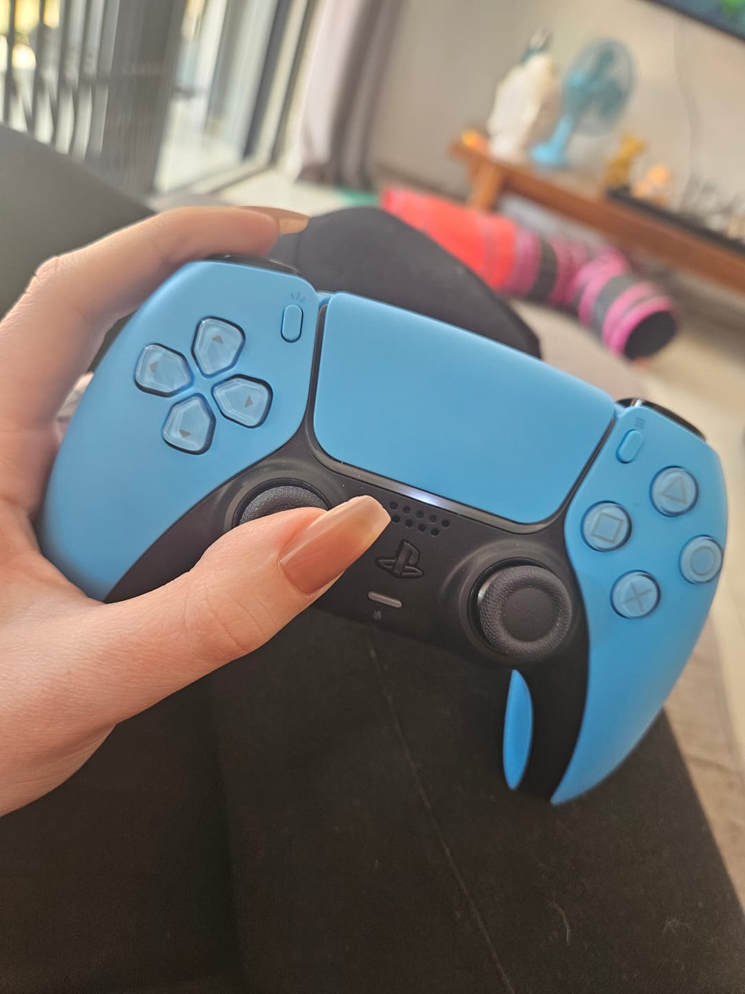 Customer photo review of PlayStation 5 (PS5) DualSense Wireless Controller - Starlight Blue