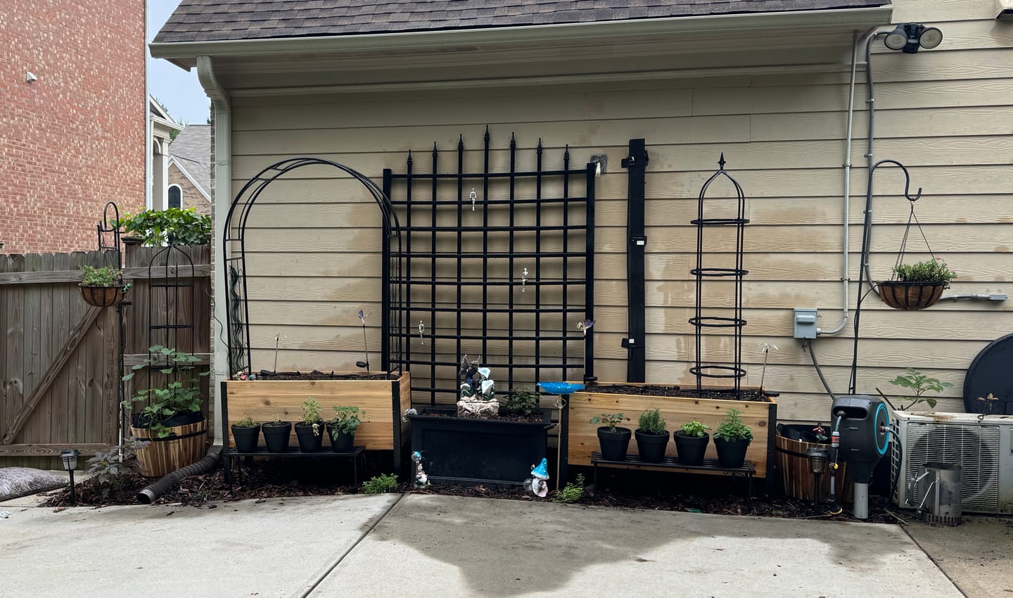 Customer photo review of Raised Garden Bed - 46cm x 122cm x 76cm