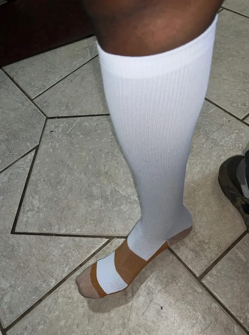 Customer photo review of Armadilo Performance Compression Socks
