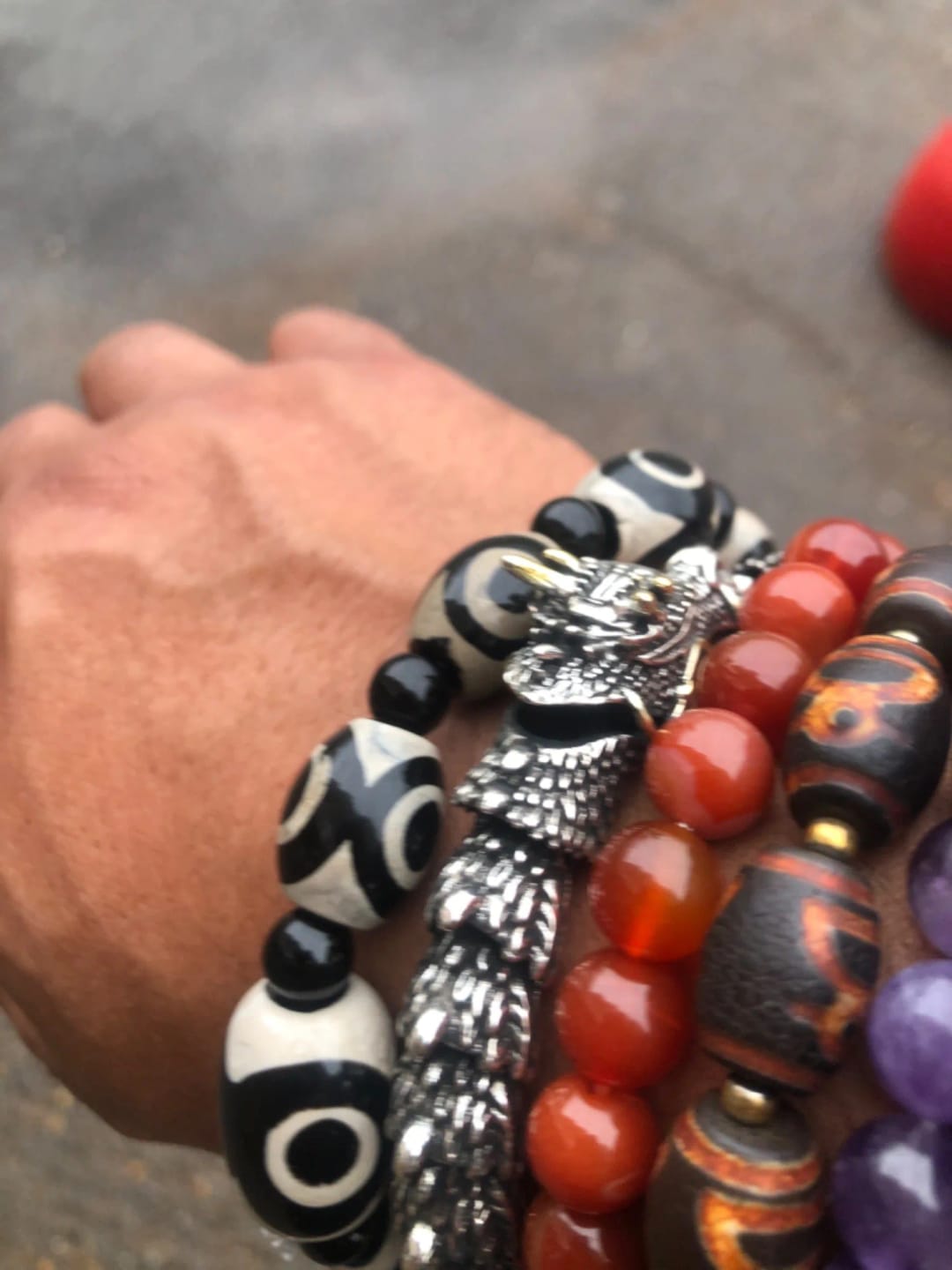 Customer photo review of Traditional Dragon Bracelet