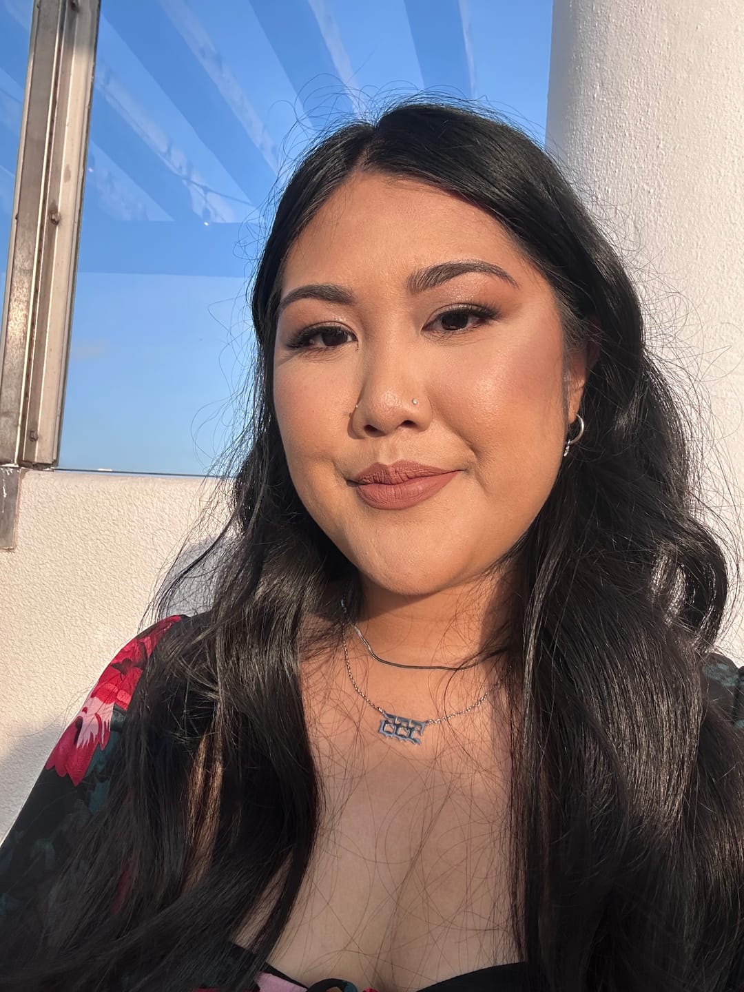 Customer photo review of Herringbone Necklace