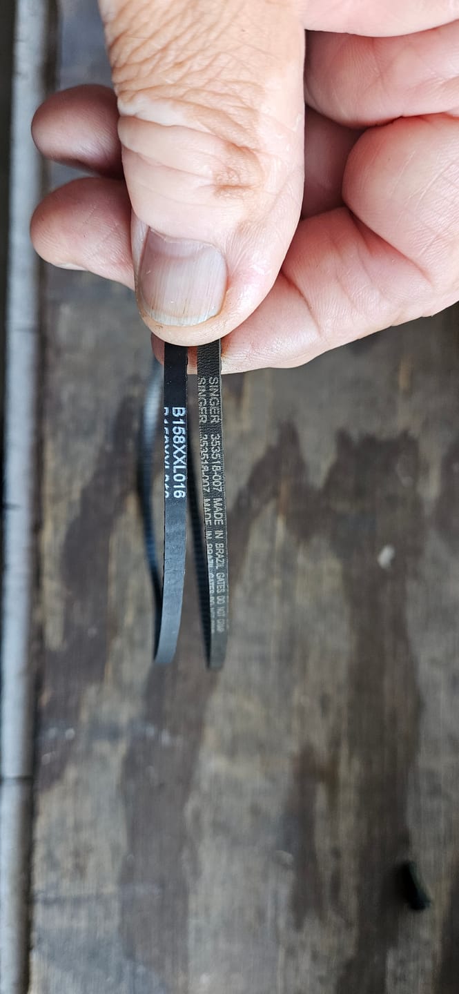 Customer photo review of Motor Belt, Singer #353518-007