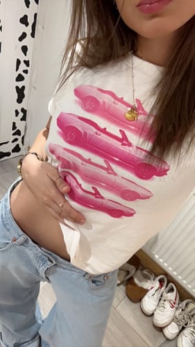 Customer photo review of 'Backseat Driver' baby tee