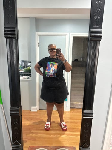 Customer photo review of 18" XLong Skort w/ Knee Coverage Short and Pockets
