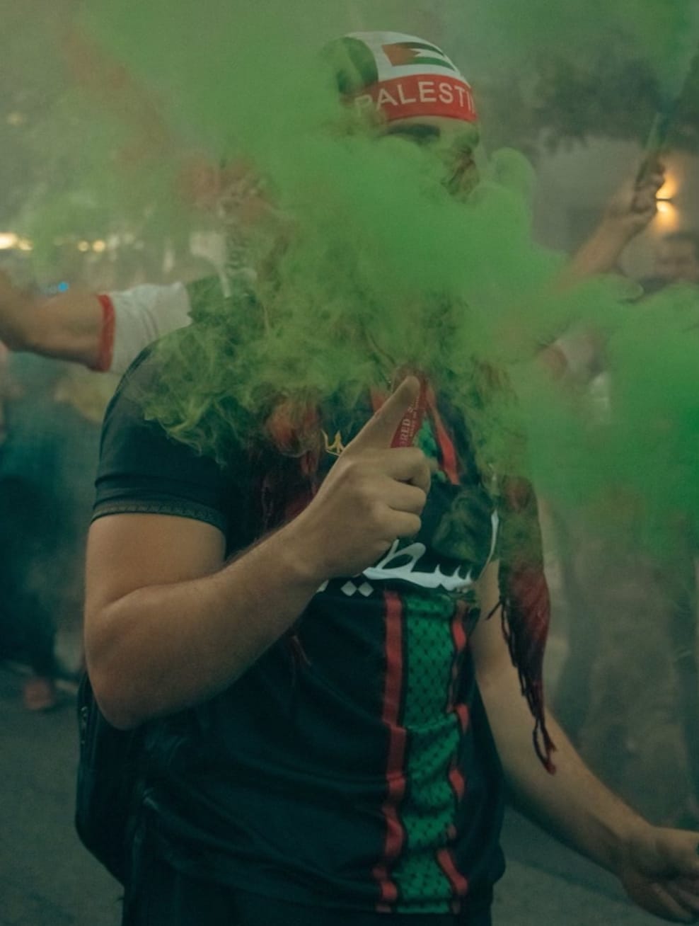 Customer photo review of Palestine Custom Football Jersey