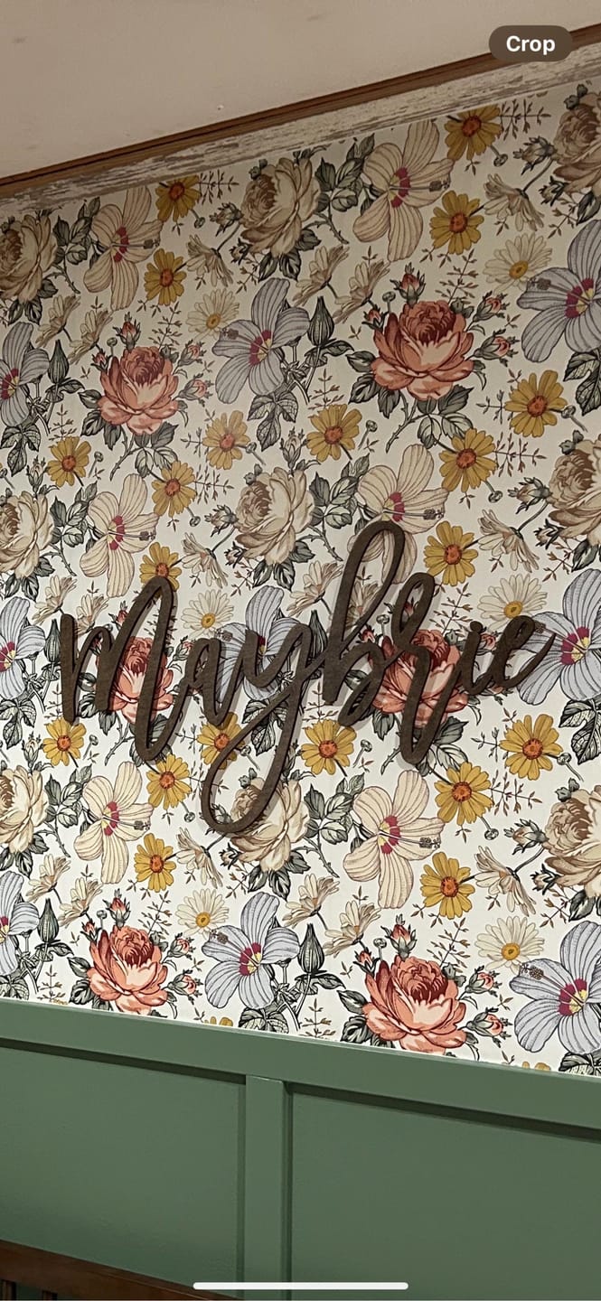 Customer photo review of Custom Wooden Word