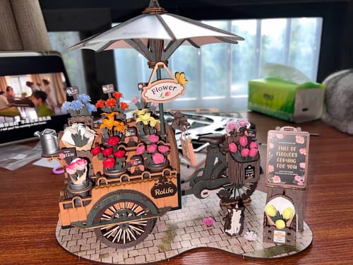 Customer photo review of Bloosom Cart 3d Wooden Puzzle