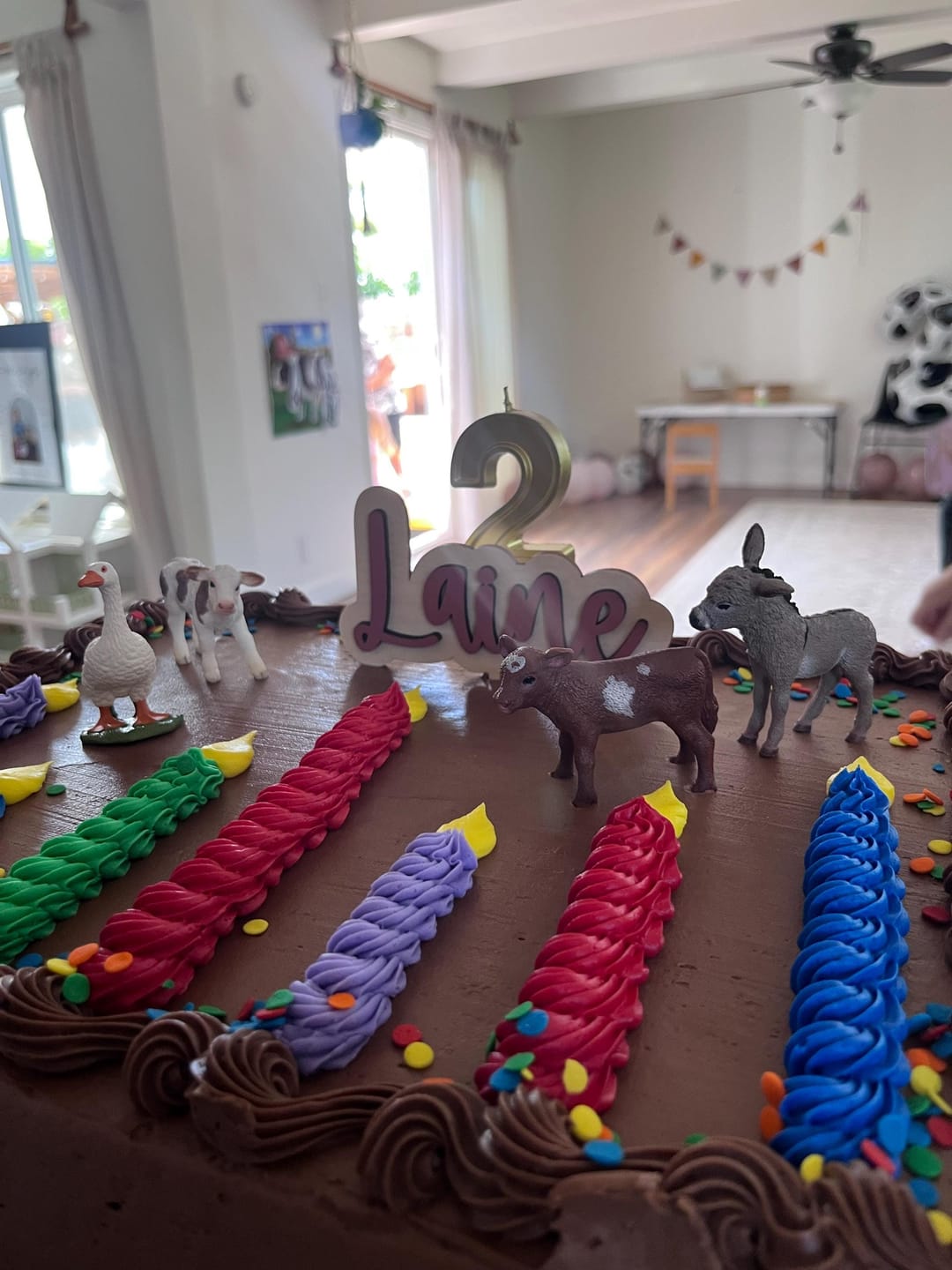 Customer photo review of Name Cake Topper