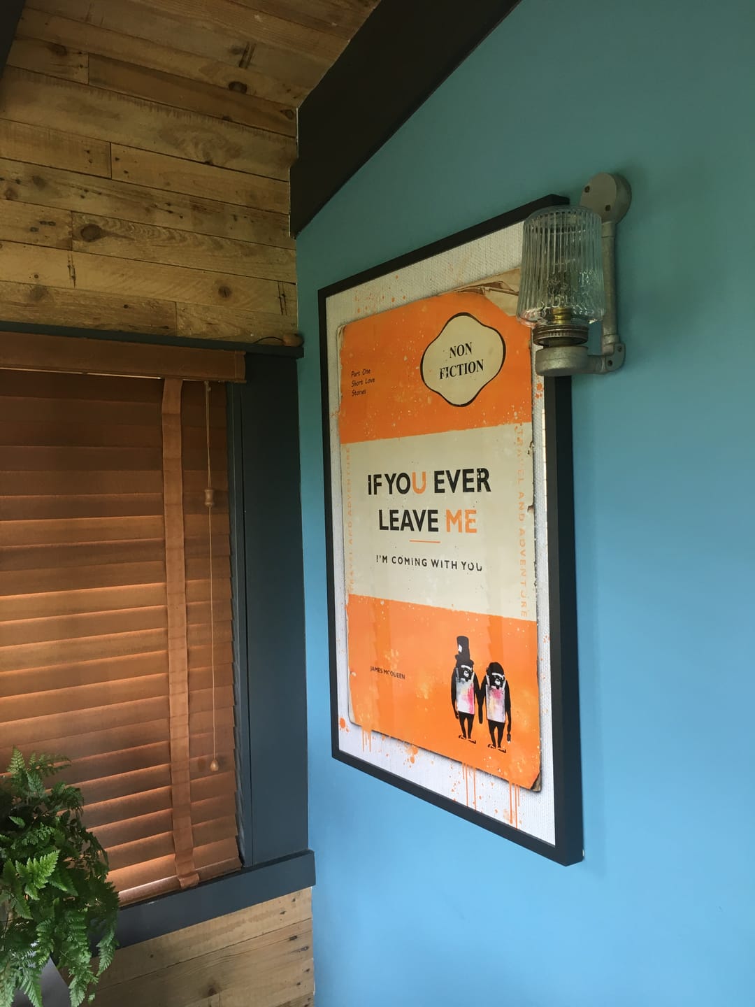 Customer photo review of Personalised Book Cover Art Print (Orange)