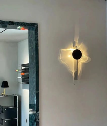 Customer photo review of Creative Chrome Wall Lamp Stainless Steel Rotating Wall Lamp