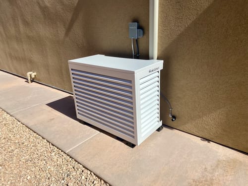 Customer photo review of Mini-Split AC Cover - White