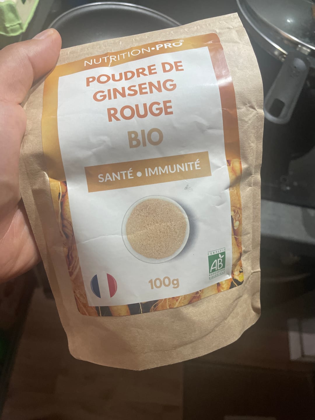 Customer photo review of GINSENG ROUGE BIO (EN POUDRE)
