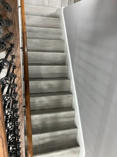 Customer photo review of Barnes Oak Stair Tread