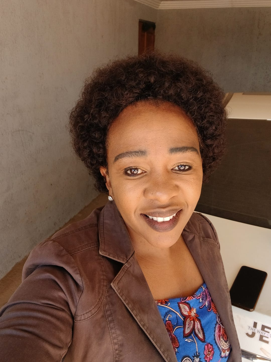 Customer photo review of Brazilian Curly Afro full Cap 8"