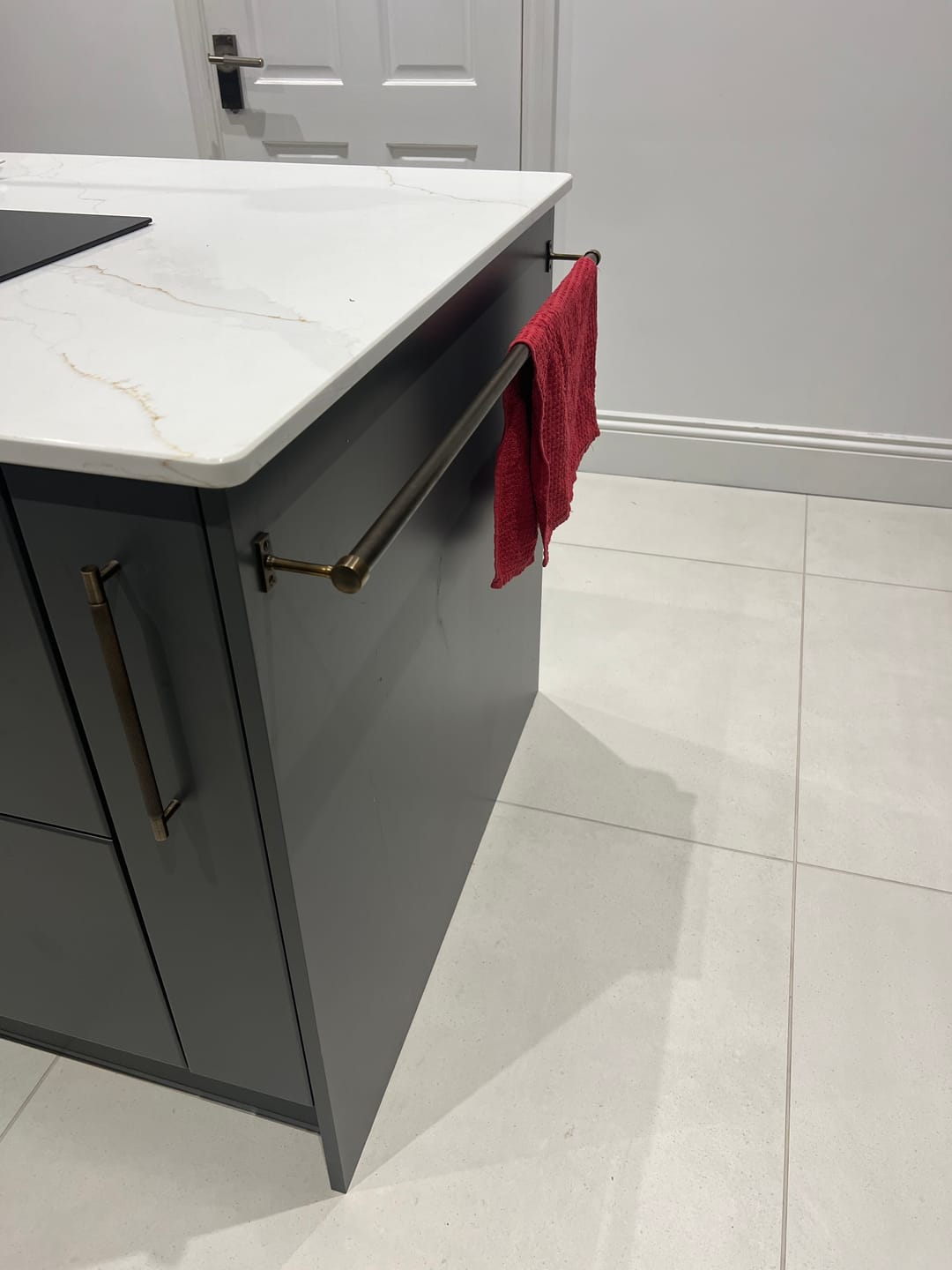 Customer photo review of Solid Brass Towel Rail