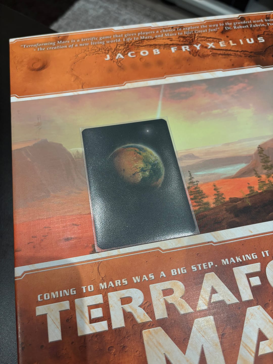 Customer photo review of Clear Matte Standard Size Card Sleeves