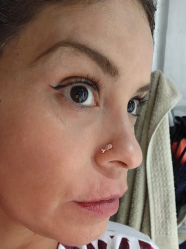 Customer photo review of Piercing Mariposa Gold