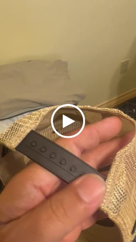 Customer video review of Custom Leather Patch Legacy Trucker Hat