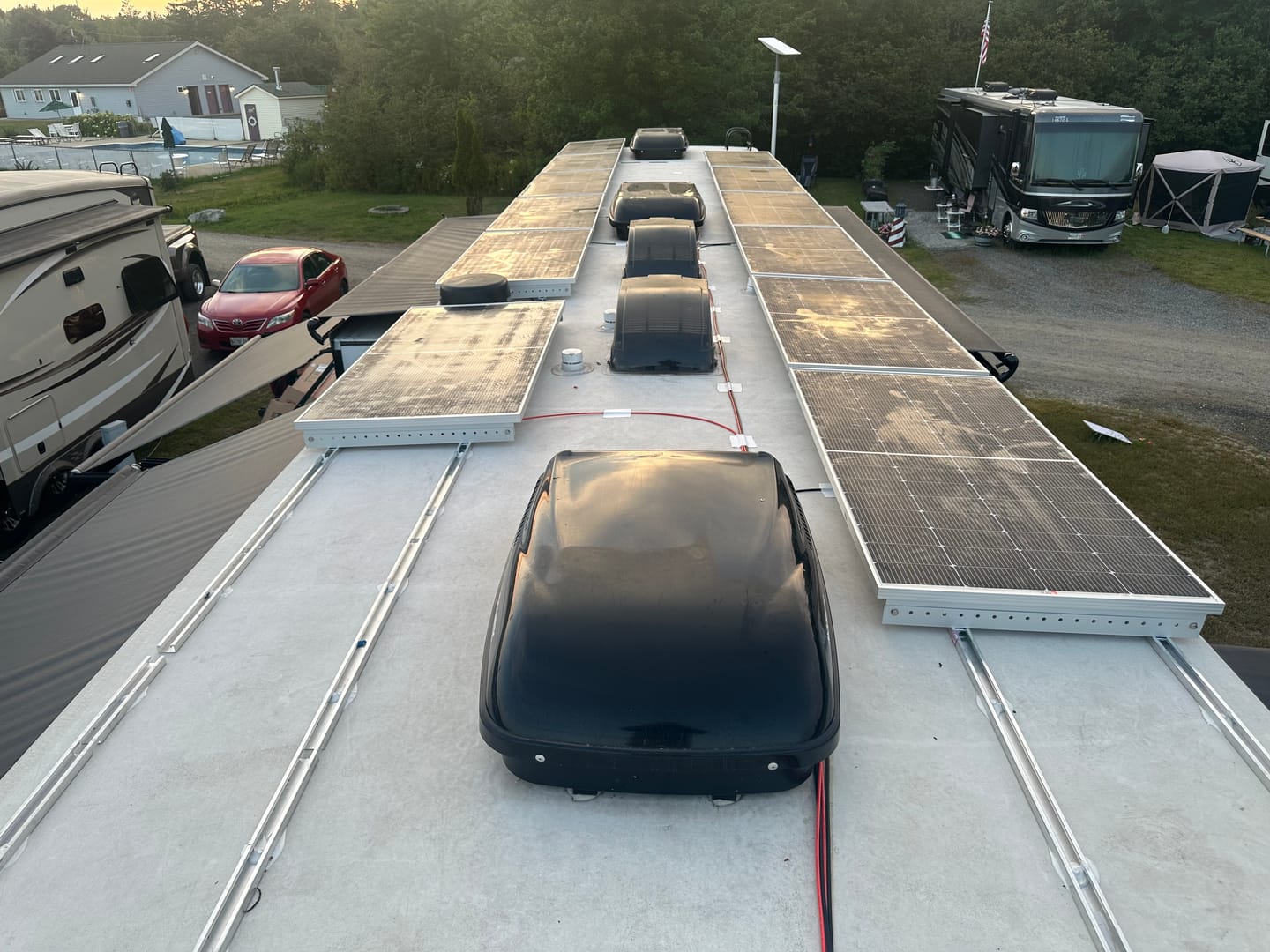 Customer photo review of MEGA 250 | 250 Watt Monocrystalline Solar Panel | Best 12V Panel for RVs and Off-Grid | 25-Year Output Warranty | UL Certified | Choose Color Silver or Black