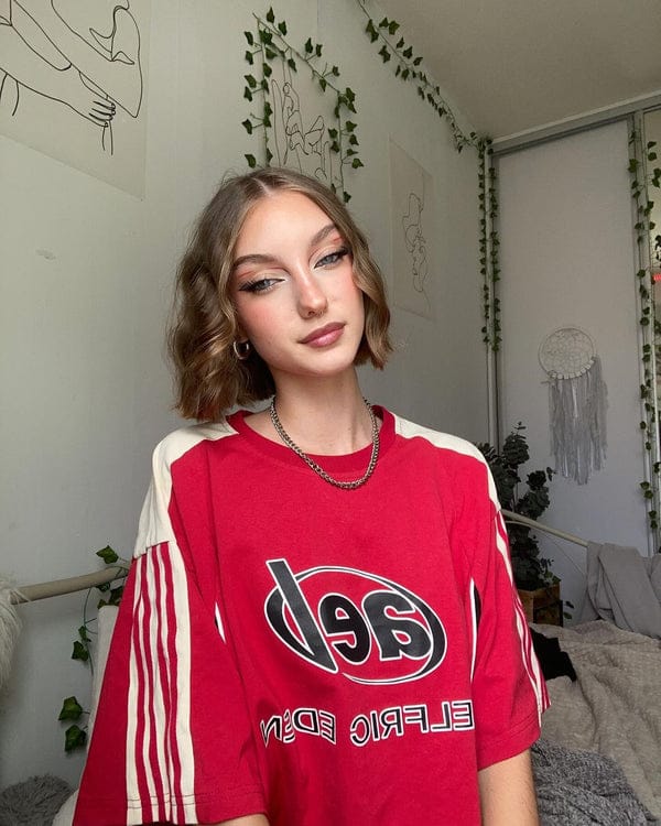 Customer photo review of Aelfric Eden Color Block Speedway Tee