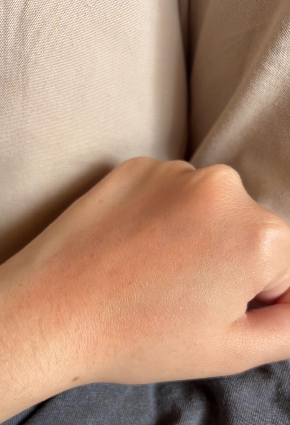 Customer photo review of Camo Liquid Blush 4mL
