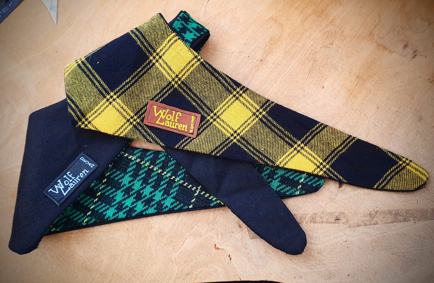 Customer photo review of Mustard and Black Tartan Brushed Cotton Fabric