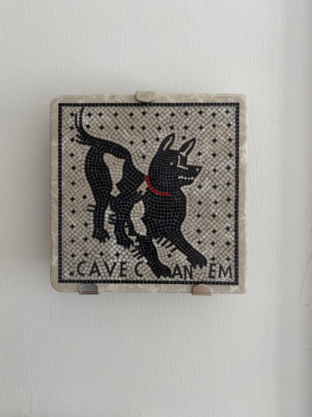 Customer photo review of Cave Canem mosaico di Pompei - mattonella in marmo