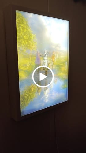 Customer video review of Frieren: Beyond Journey’s End Anime LED Light Up Painting - Glowing Frame